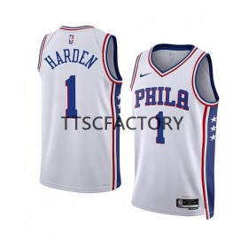 Dres Philadelphia 76ers James Harden 1 Nike 2022-23 Association Edition Bijela Swingman - Muške